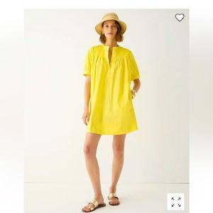 J. Crew mini cotton poplin shirt dress